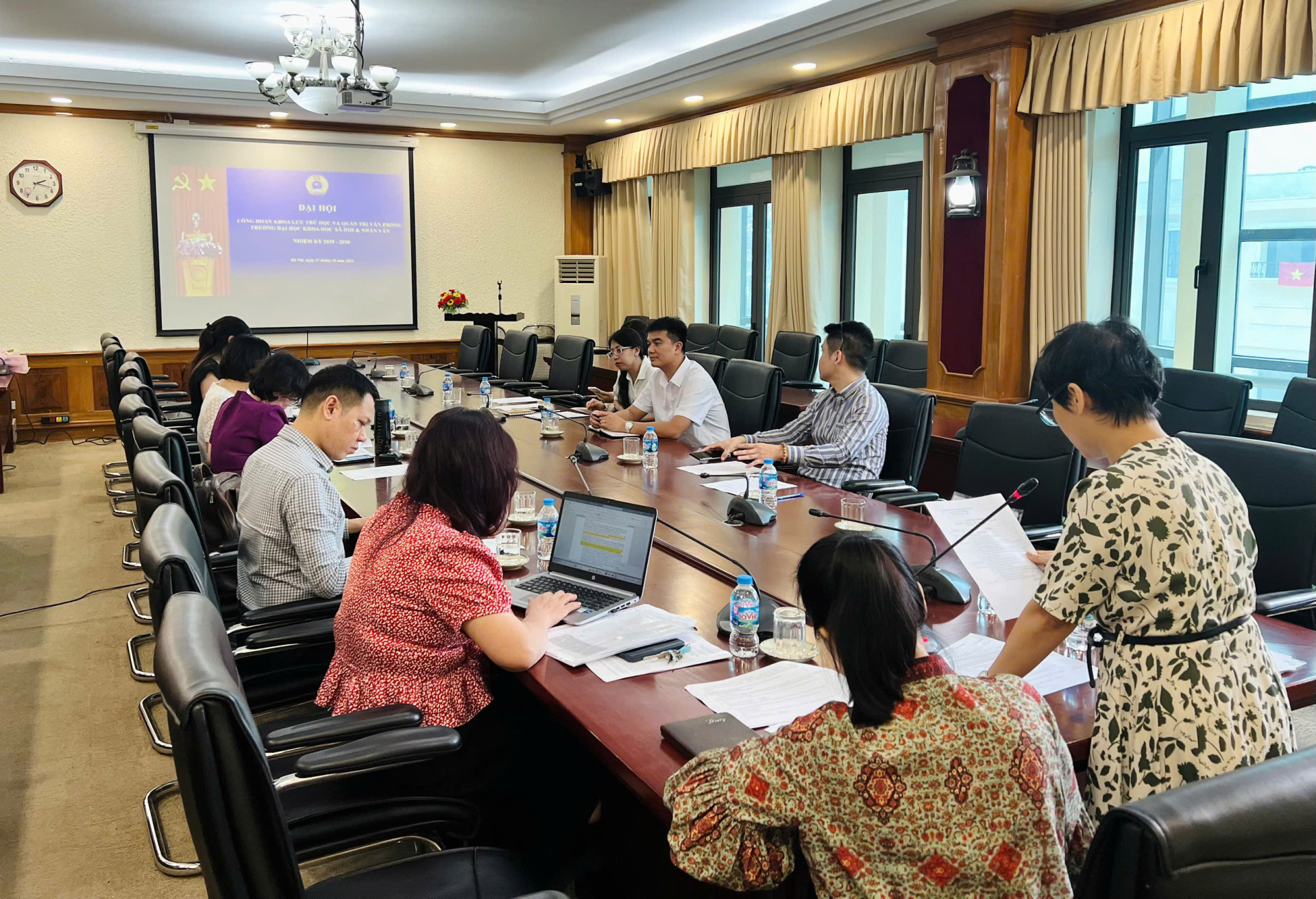 Toàn cảnh Đại hội Công đoàn Khoa Lưu trữ học và Quản trị văn phòng nhiệm kỳ 2025 - 2030.